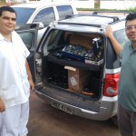 Equipamentos doados no carro do Prof. Wandson com destino a EETEPA de Monte Alegre