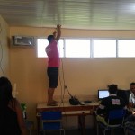 Verificação no forro se ainda tinha mais