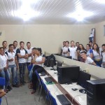 Alunos de Redes com o Laboratório já finalizado
