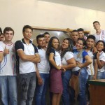 Alunos de Redes com o Laboratório já finalizado