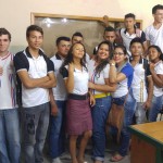 Alunos de Redes com o Laboratório já finalizado