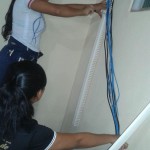 fixando a canaleta